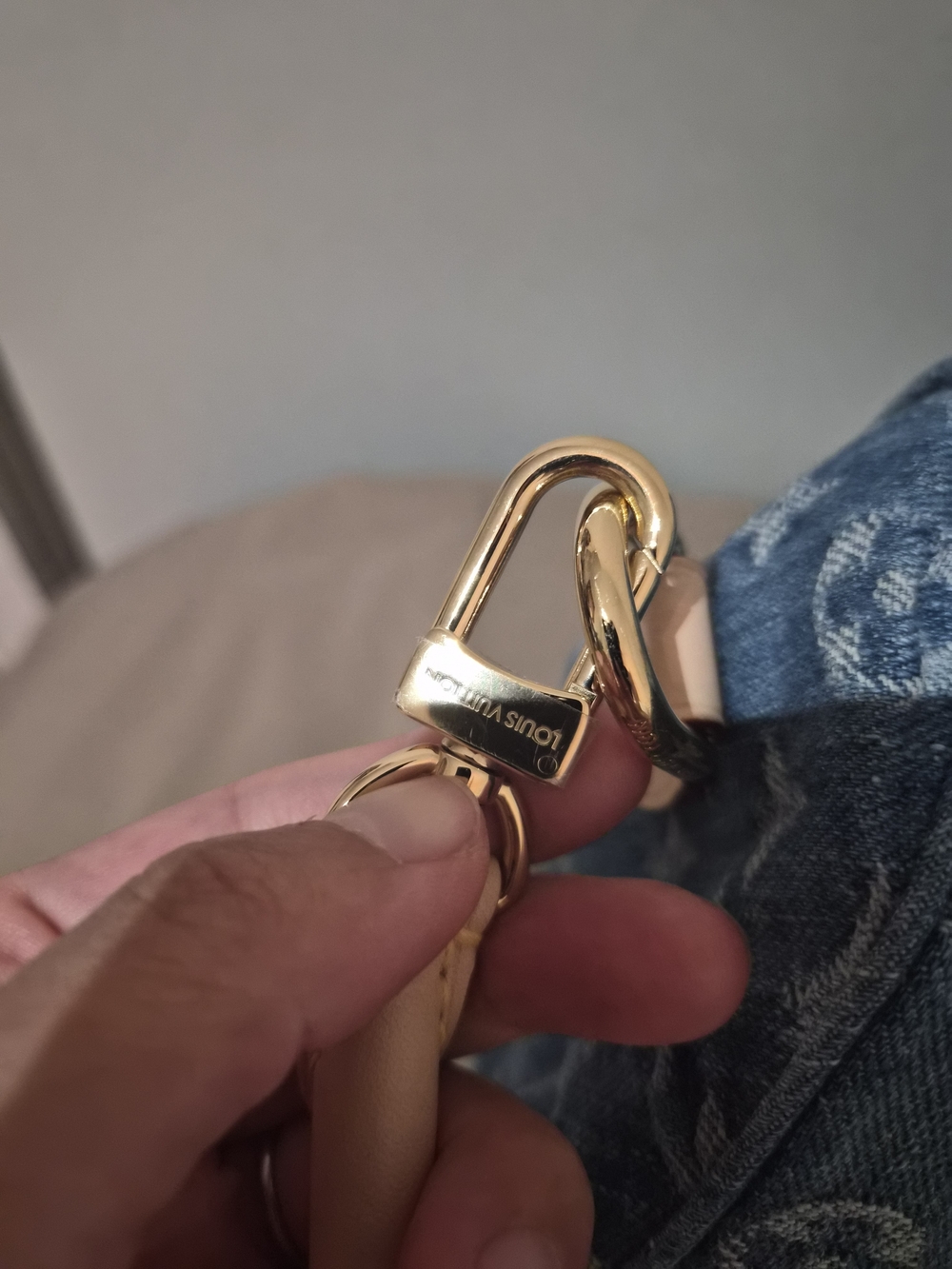 Louis Vuitton Blue Denim Monogram Speedy Bandoulière - Picture 6 of 10